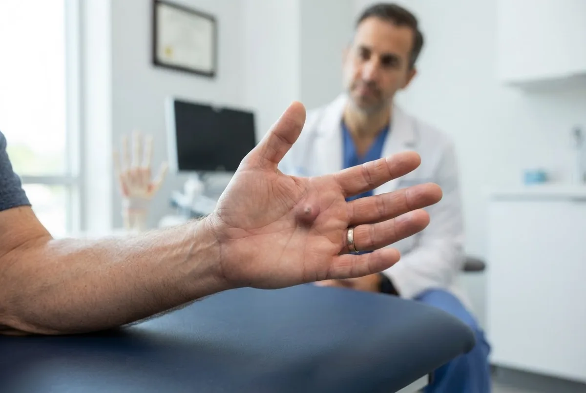 Dupuytren: Nódulo na Palma e Dedo que Não Estica